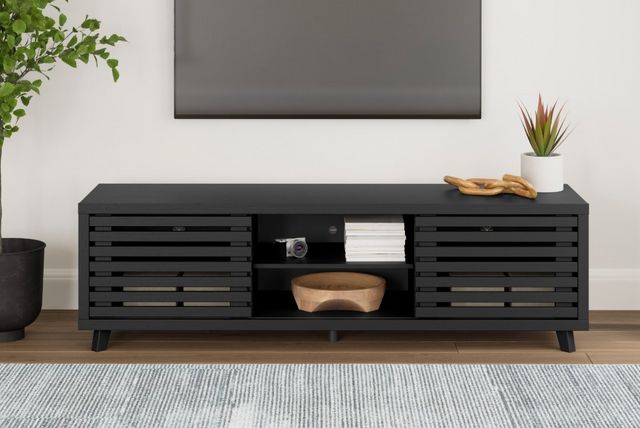 Signature Design by Ashley® Danziar Black 72" TV Stand-6