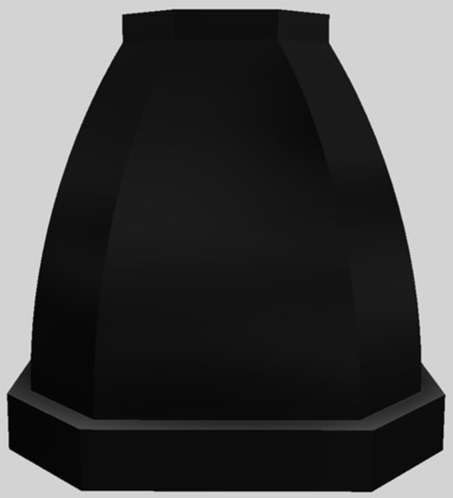 Vent-A-Hood® Designer Series 48" Black Island Range Hood-1