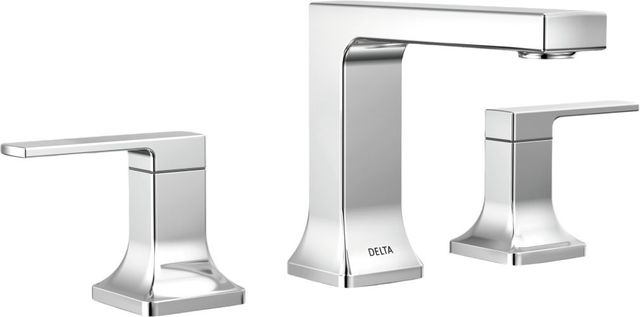 Delta Velum™ Chrome 2-Handle Lever Widespread Bathroom Faucet-0