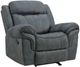 Elements International Sorrento Charcoal Manual Glider Recliner-0
