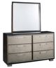 Signature Design by Ashley® Maretto 3-Piece Two-Tone California King Upholstered Panel Bed Set-2