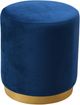 TOV Furniture Opal Navy Velvet Gold Base Ottoman-0