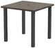 Homecrest™ Outdoor Living Customizable Stonegate Aluminum/Stone Square Outdoor Bar Table with Hole -0