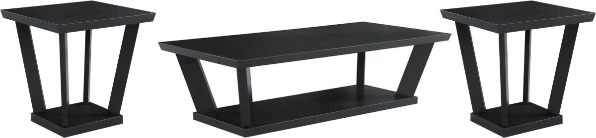 Coaster® Aminta 3-Piece Black Occasional Table Set