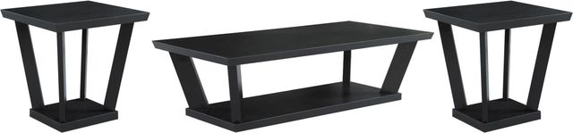 Coaster® Aminta 3-Piece Black Occasional Table Set-0