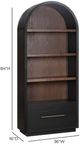 TOV Furniture Marlow Black/Brown Bookcase with File Drawer-2