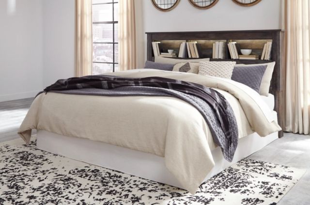Signature Design by Ashley® Drystan Brown California King/King Bookcase Headboard-1