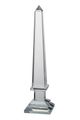 A & B Home Clear Medium Lucent Obelisk Accent-0