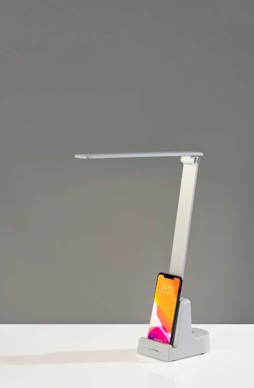 Adesso® Cody White LED Wireless Charging Desk Lamp-1