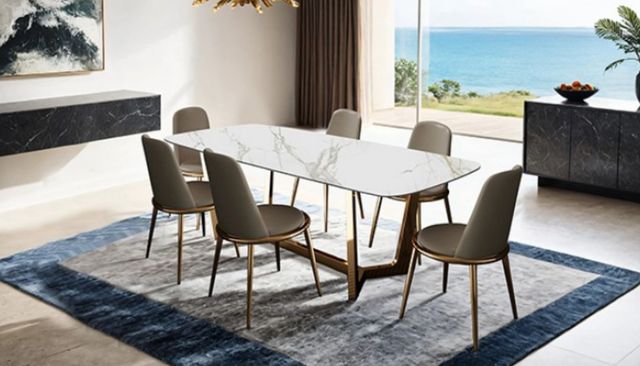 Furniture of America® Norelli 2-Piece Gold/Taupe Side Chair Set-1