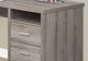 Monarch Specialties Inc. Dark Taupe 80" L Shaped Computer Desk-2