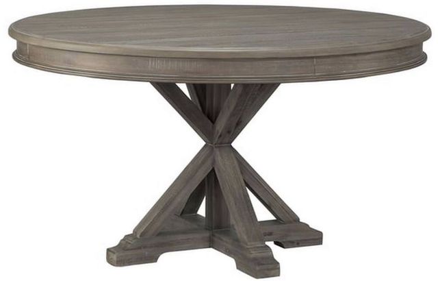 Mazin Furniture Cardano Driftwood Light Brown Round DIning Table-1