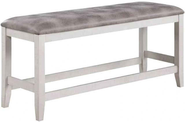 New Classic® Home Furnishings Richland Stonewash Gray Counter Height Bench-0