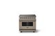 Viking® 5 Series 36" Nantucket Pro Style Induction Range with Polished Chrome Trim-3