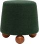TOV Furniture Jaine Forest Green Boucle Ottoman-0