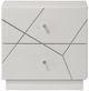 ACME Furniture Esther White/Silver High Gloss Nightstand-3