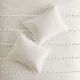 Olliix by Madison Park 3 Piece Ivory King/California King Leona Pom Pom Cotton Comforter Set-4