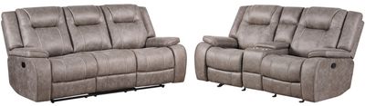 Parker House® Blake 2-Piece Desert Taupe Manual Reclining Seating Set
