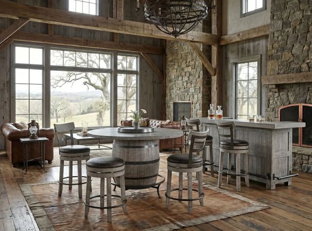 Sunny Designs™ Alpine Gray 24" Swivel Stool-1