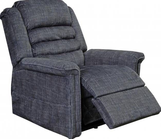 Catnapper® Soother Smoke Power Lift Full Lay Out Chaise Recliner with Heat and Massage-1