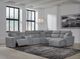 Signature Design by Ashley® Modmax II 6-Piece Pepper/Salt Modular Power Reclining Sectional-5