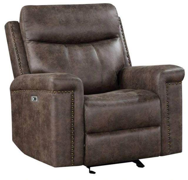 New Classic® Home Furnishings Quade Mocha Power Glider Recliner-0