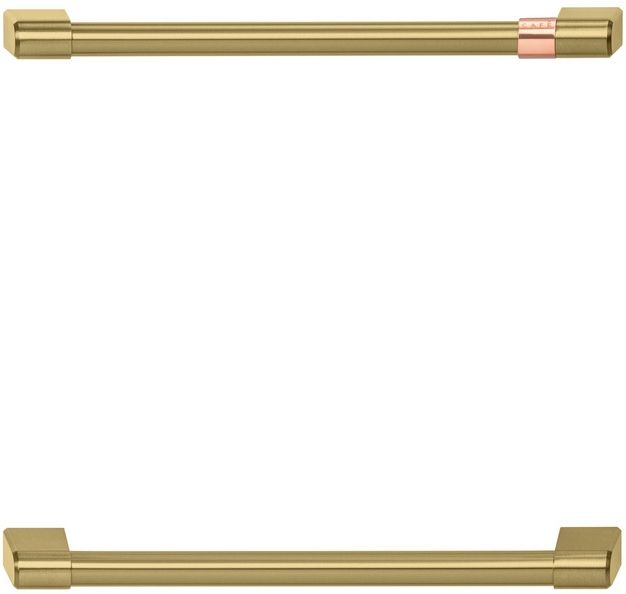 Café™ Brushed Brass Under The Counter Refrigerator Handle Kit-0