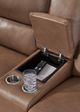 Signature Design by Ashley® Silverbrooke Caramel Power Reclining Loveseat with Console and Adjustable Headrest-4