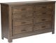 Liberty Furniture Thornwood Hills 3-Piece Rock Beaten Brown California King Panel Bed Set-5