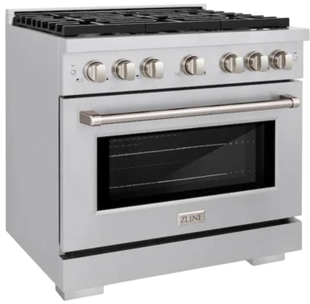 ZLINE 36" Stainless Steel Pro Style Gas Range-3
