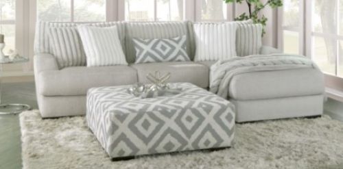 Furniture of America® Hermance 2-Piece Gray Right-Arm Facing Sectional -0