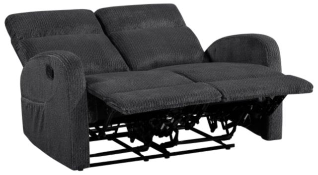 Homelegance® Allen Dark Gray Manual Double Reclining Loveseat-3