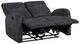 Homelegance® Allen Dark Gray Manual Double Reclining Loveseat-3