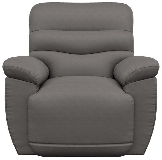 La-Z-Boy® Joshua Gray Leather Power Rocking Recliner with Headrest and Lumbar-1