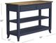 Null Furniture Mystic Navy/Toasted Almond Sofa/Media Console Table-3