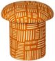 TOV Furniture Lucy Rust Orange Accent Stool-0