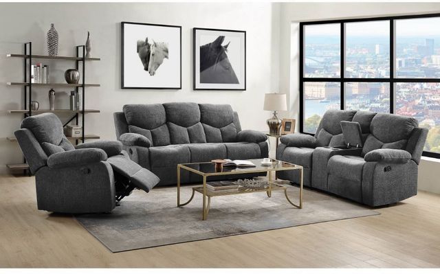 ACME Furniture Kalen Gray Reclining Loveseat-1