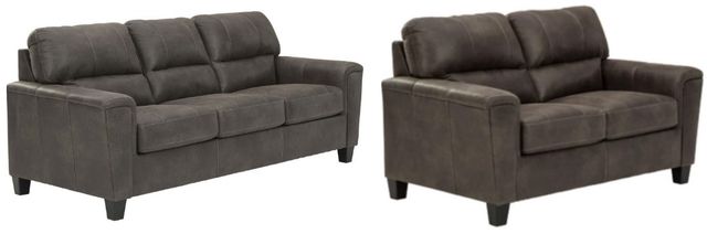 Signature Design by Ashley® Navi 2-Piece Smoke Sofa Set-0