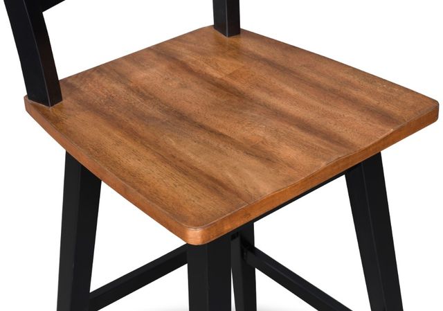 Signature Design by Ashley® Wildenauer Black/Brown Tall Swivel Bar Stool-4