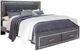 Signature Design by Ashley® Lodanna Gray King Storage Upholstered Panel Bed-0
