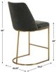 Uttermost® Hanni Charcoal Counter Stool-2