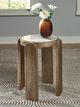 Signature Design by Ashley® Gavrilley Gray/White Accent Table with Taupe Base-3