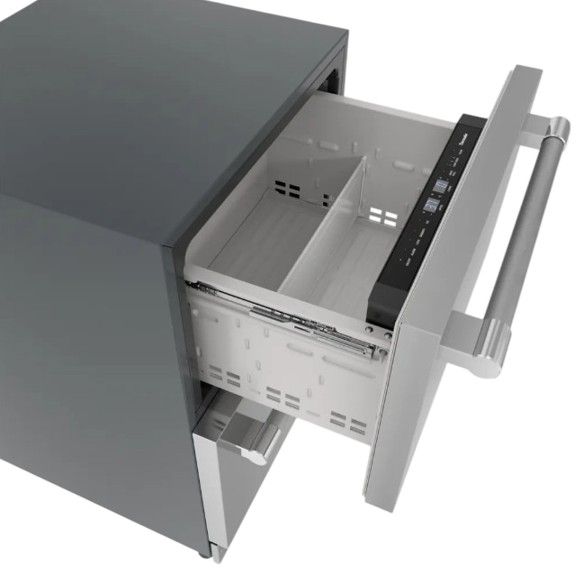 Thermador® Freedom® 24'' 4.3 Cu. Ft. Stainless Steel Combo Drawer Refrigerator/Freezer-2