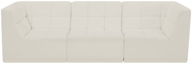 Meridian Furniture Relax 3-Piece Cream 98" Upholstered Modular Sofa-1