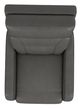 La-Z-Boy® Lennon Charcoal Leather Power Rocking Recliner with Headrest-4