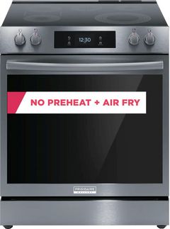 Frigidaire Gallery® 30" Smudge-Proof® Black Stainless Steel Slide In Electric Range