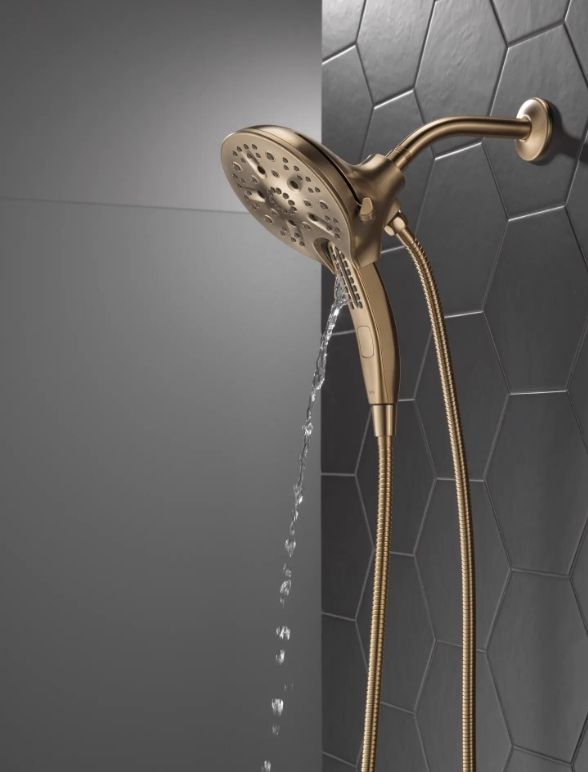 Delta Universal Showering In2ition® H2Okinetic® Lumicoat® Champagne Bronze 5-Setting 2-in-1 Shower-3