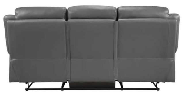 Homelegance® Laconia Dark Gray Double Manual Reclining Sofa-3