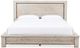 International Furniture Direct Golden Loft Gray Eastern King Platform Simple Bed-3