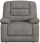 Elements International Odessa Amount Gray Power Recliner-2